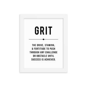 GRIT Framed Poster