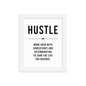 HUSTLE Framed Poster