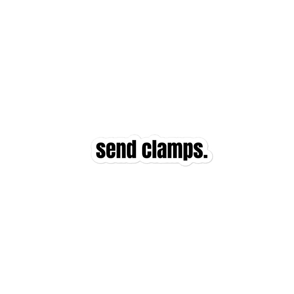 Send Clamps sticker