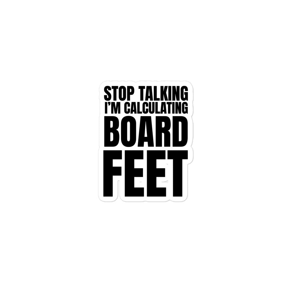 Board Feet Sticker