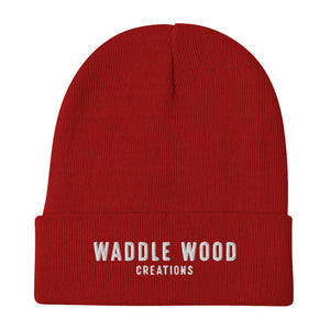 Waddle Wood Creations Embroidered Beanie