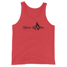 Load image into Gallery viewer, I Draw With Fire Unisex Tank Top
