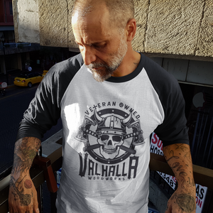 Valhalla Woodworks 3/4 Sleeve Raglan Shirt