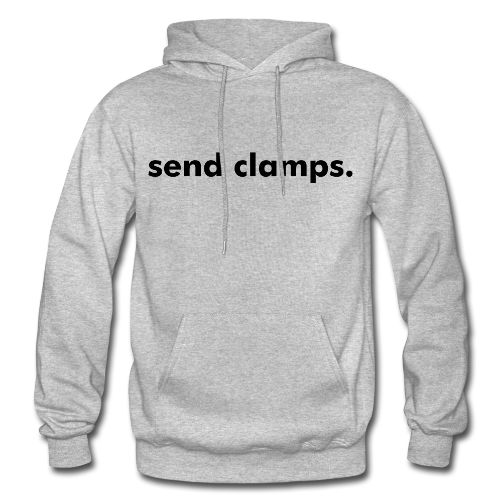 Send Clamps Hoodie Heather Grey
