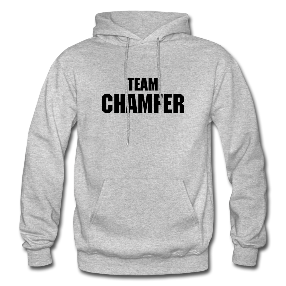 Team Chamfer Hoodie Heather Grey - heather gray