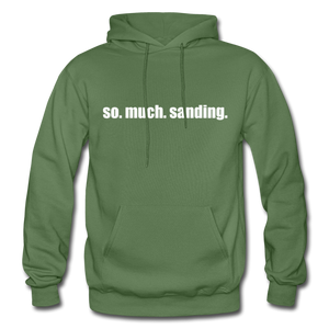 so.much.sanding hoodie - military green