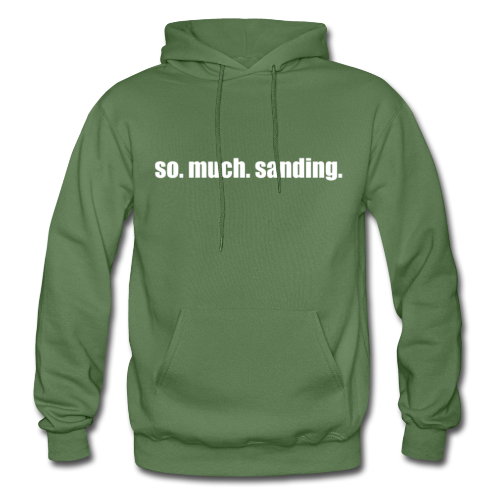 so.much.sanding hoodie - military green