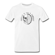 Load image into Gallery viewer, Skulls and Sawdust Premium T Shirt - white
