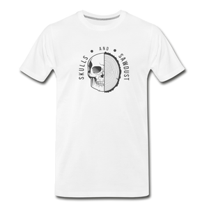 Skulls and Sawdust Premium T Shirt - white