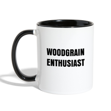 Load image into Gallery viewer, Woodgrain Enthusiast Mug - white/black
