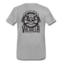 Load image into Gallery viewer, Valhalla Woodworks Medium Weight T-Shirt - heather gray

