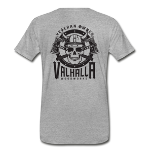 Valhalla Woodworks Medium Weight T-Shirt - heather gray