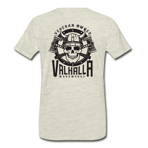 Valhalla Woodworks Medium Weight T-Shirt - heather oatmeal