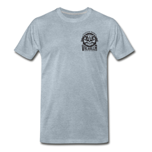 Load image into Gallery viewer, Valhalla Woodworks Medium Weight T-Shirt - heather ice blue
