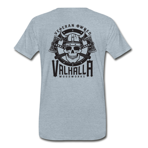 Valhalla Woodworks Medium Weight T-Shirt - heather ice blue