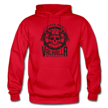 Load image into Gallery viewer, Valhalla Woodworks Heavyweight Hoodie  (front only) - red
