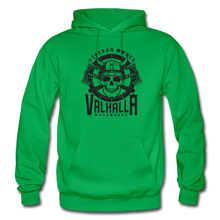 Load image into Gallery viewer, Valhalla Woodworks Heavyweight Hoodie  (front only) - kelly green
