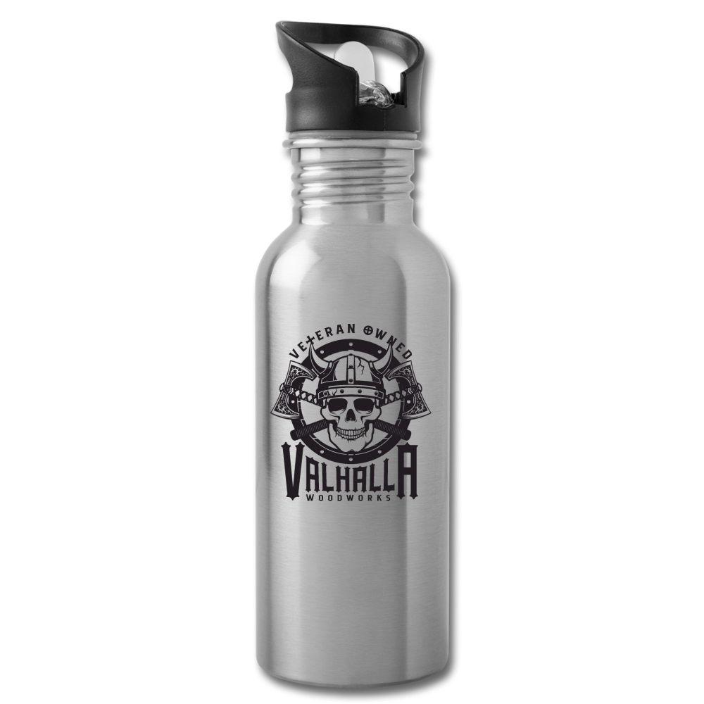 Valhalla Woodworks Water Bottle - silver