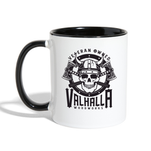 Load image into Gallery viewer, Valhalla Woodworks Contrast Coffee Mug - white/black
