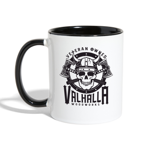 Valhalla Woodworks Contrast Coffee Mug - white/black
