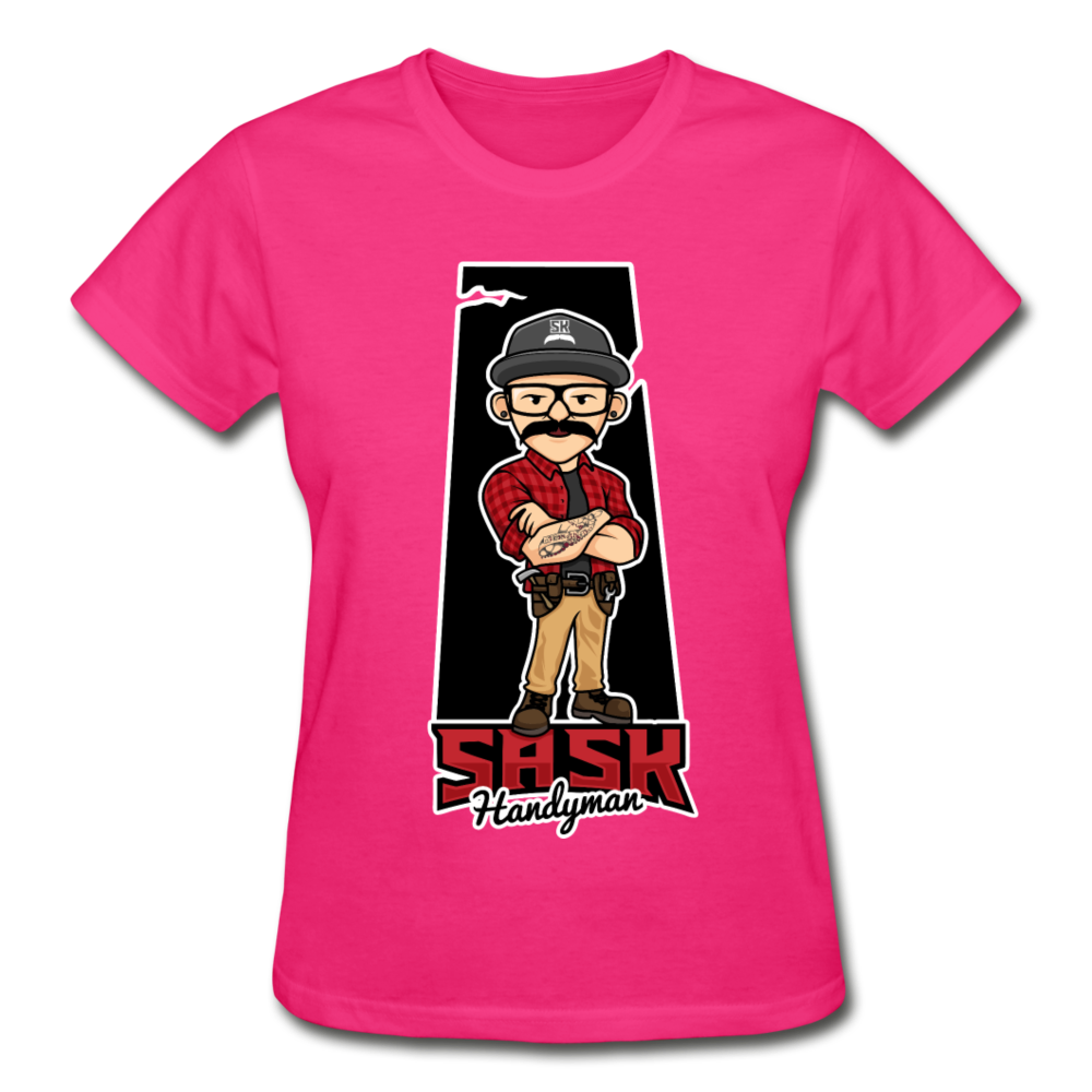 Sask Ladies T-Shirt - fuchsia