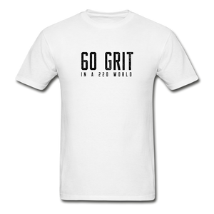 60 Grit Men's T-Shirt - white
