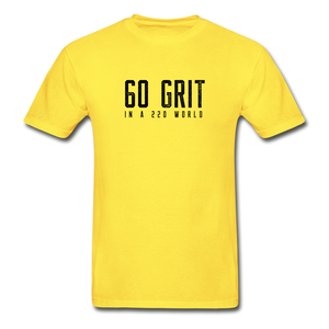 60 Grit Men's T-Shirt - yellow