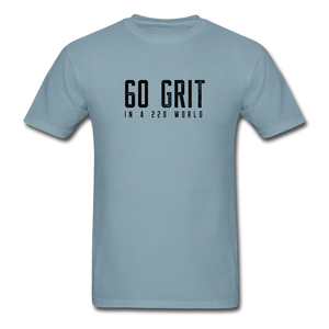 60 Grit Men's T-Shirt - stonewash blue