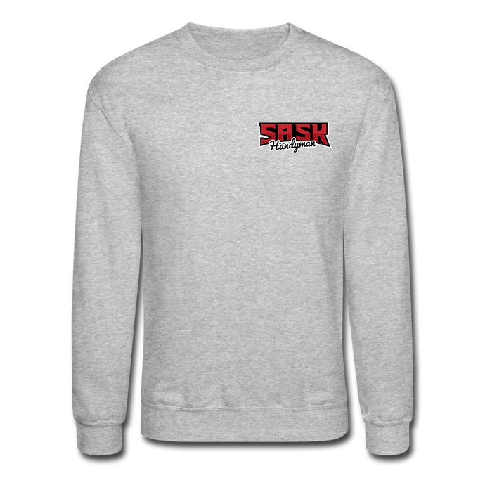 Sask Sweatshirt  (front and back logos) - heather gray