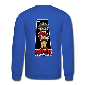Sask Sweatshirt  (front and back logos) - royal blue