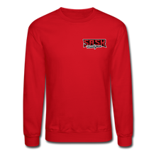 Load image into Gallery viewer, Sask Sweatshirt  (front and back logos) - red
