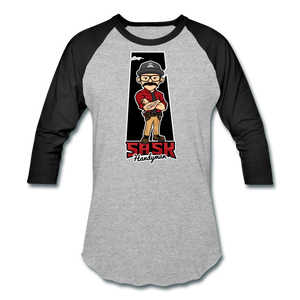Sask Baseball T-Shirt - heather gray/black