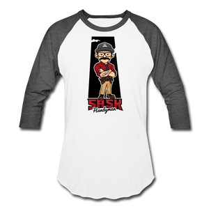Sask Baseball T-Shirt - white/charcoal