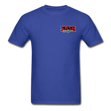 Load image into Gallery viewer, Sask Handyman Tagless T-Shirt (front and back logo - royal blue
