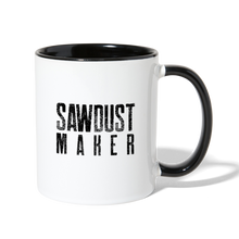 Load image into Gallery viewer, Sawdust Maker Contrast Coffee Mug - white/black
