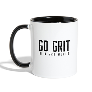 60 GRIT Contrast Coffee Mug - white/black