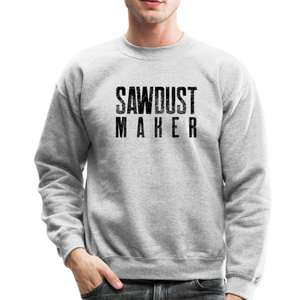 Sawdust Maker Crewneck Sweatshirt - heather gray