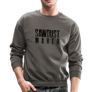 Sawdust Maker Crewneck Sweatshirt - asphalt gray