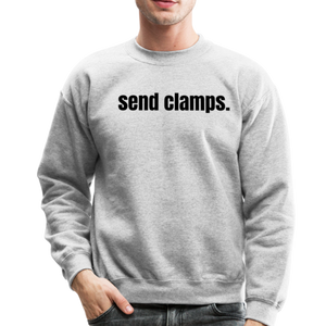 Send Clamps Crewneck Sweatshirt - heather gray