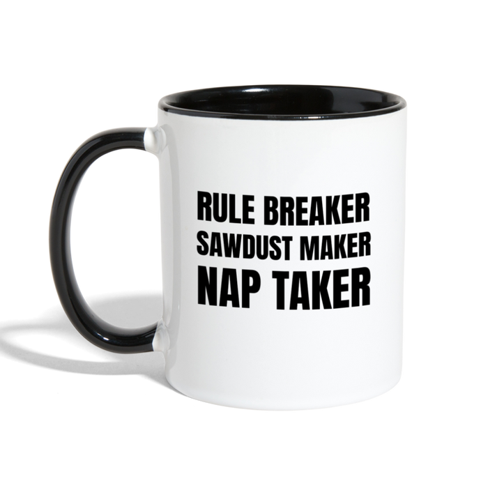 Rule Breaker Contrast Coffee Mug - white/black