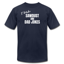 Load image into Gallery viewer, Saw Dust and Dad Jokes Premium T-Shirt - navy

