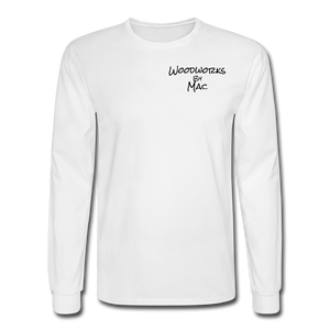 Woodworks by Mac Long Sleeve T-Shirt - white