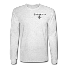 Load image into Gallery viewer, Woodworks by Mac Long Sleeve T-Shirt - light heather gray
