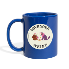 Load image into Gallery viewer, Broken Canvas Love Your Weird Mug - royal blue
