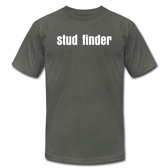 Stud Finder Premium T-Shirt - asphalt