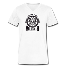 Load image into Gallery viewer, Valhalla Woodworks Premium V Neck T-Shirt  (front logo) - white

