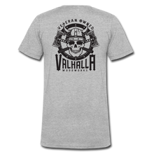 Load image into Gallery viewer, Vahalla Woodworks Premium V-Neck T-Shirt - heather gray
