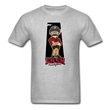 Load image into Gallery viewer, Sask Handyman Heavyweight T-Shirt (front logo) - heather gray

