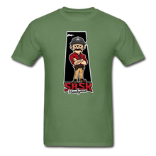Load image into Gallery viewer, Sask Handyman Heavyweight T-Shirt (front logo) - military green
