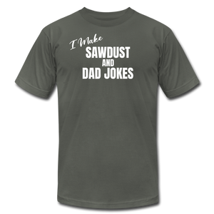 Valhalla Woodworks Dad Jokes T-Shirt - asphalt